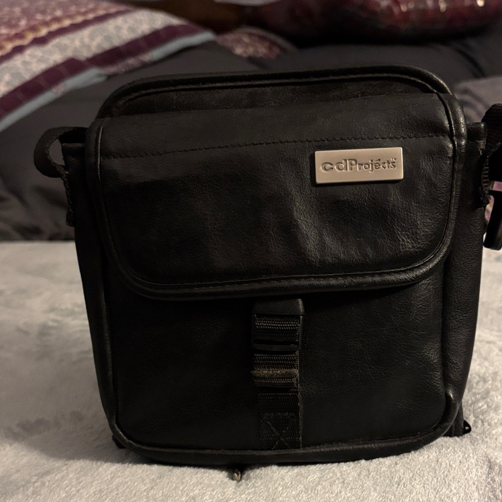 Vintage Black CD Walkman Bag